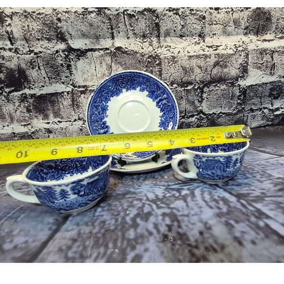 Vintage Set of 2 Teacups and Saucers by Arabia Finland - Picture 8 of 10